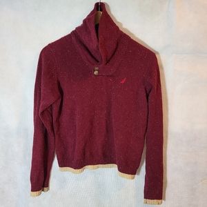 Nautica Marled Shawl Collar Sweater